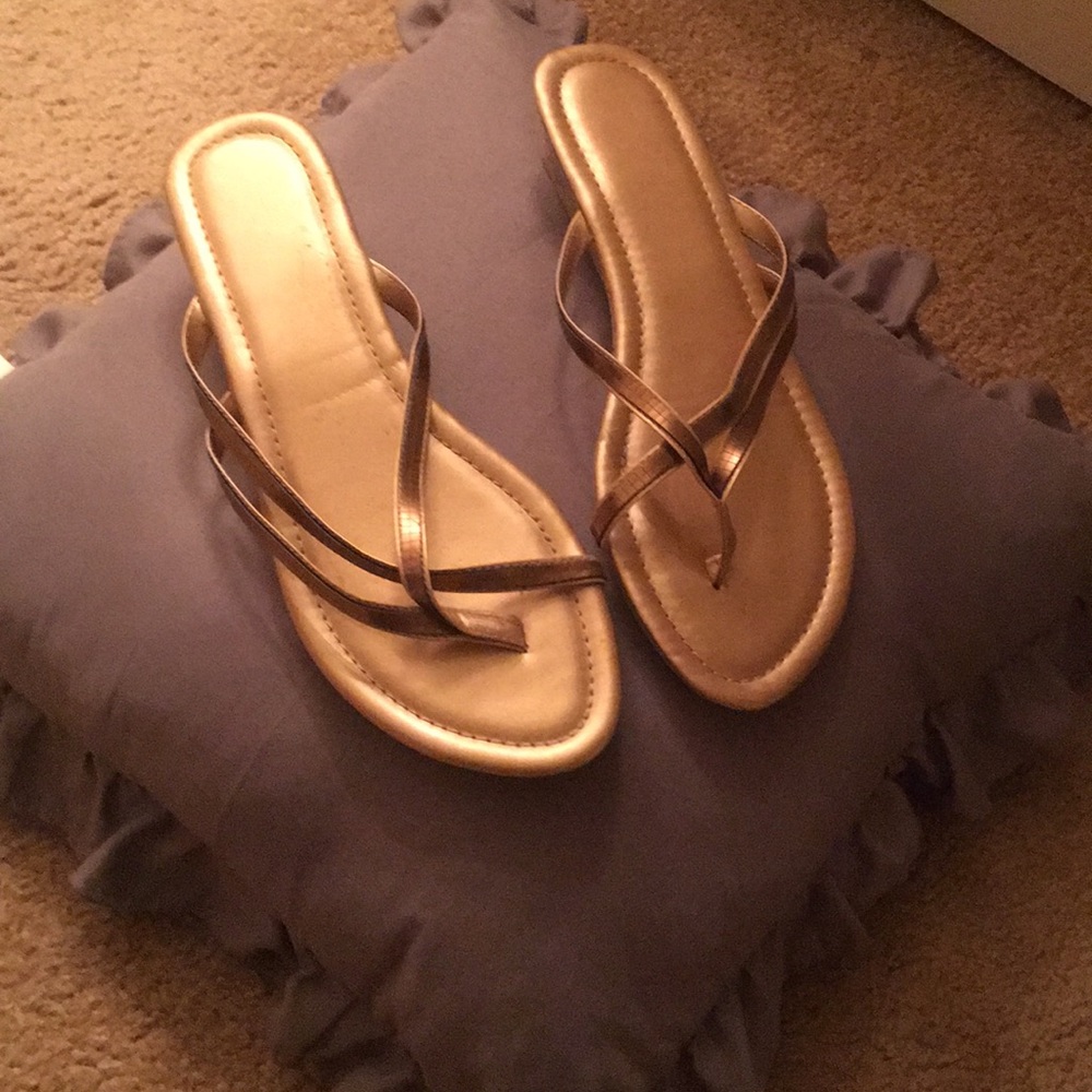 Gold sandals